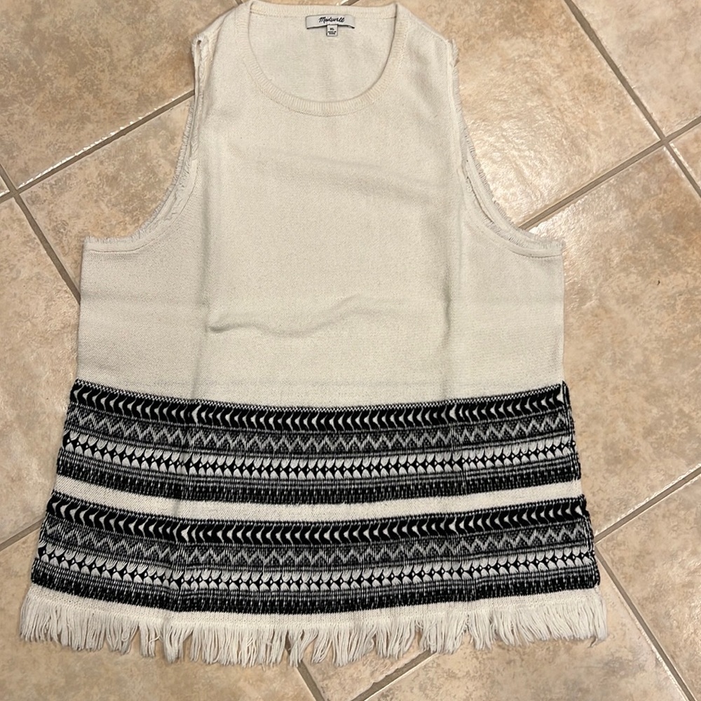 Madewell Aztec Fringe Top